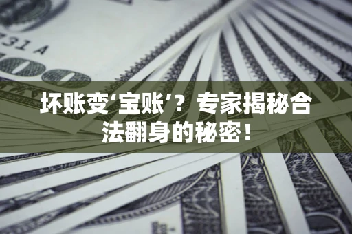 北京坏账变‘宝账’？专家揭秘合法翻身的秘密！