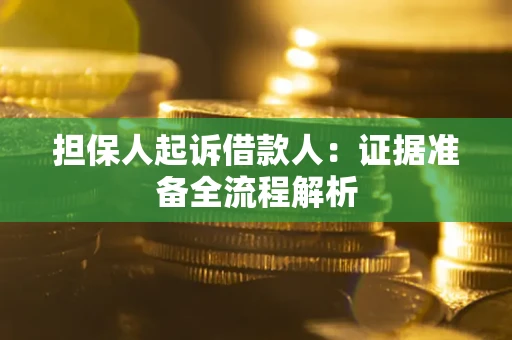 北京担保人起诉借款人：证据准备全流程解析