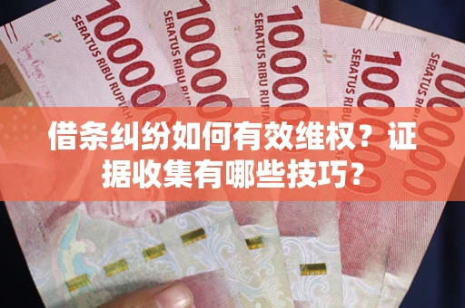 北京借条纠纷如何有效维权？证据收集有哪些技巧？