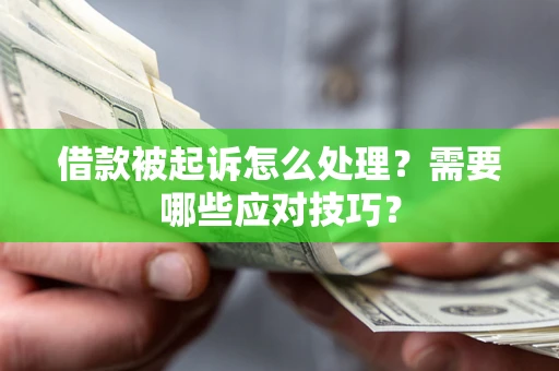 北京借款被起诉怎么处理？需要哪些应对技巧？