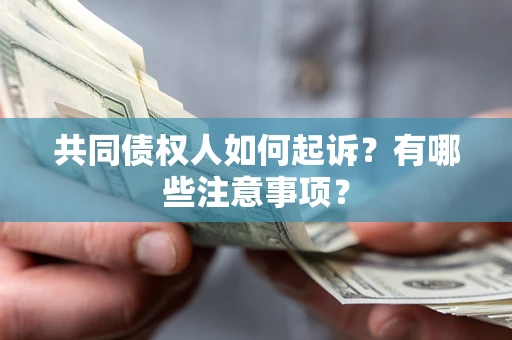 北京共同债权人如何起诉？有哪些注意事项？