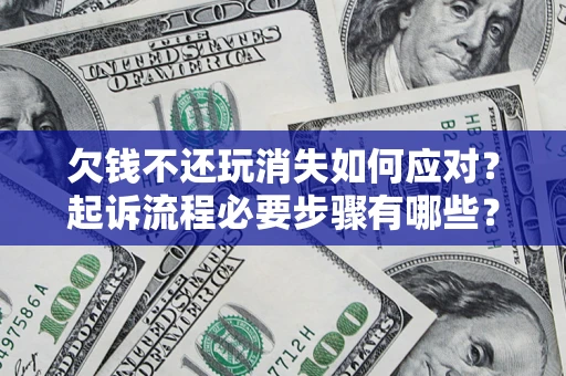 北京欠钱不还玩消失如何应对？起诉流程必要步骤有哪些？