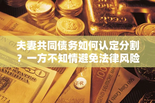 北京夫妻共同债务如何认定分割？一方不知情避免法律风险必看！
